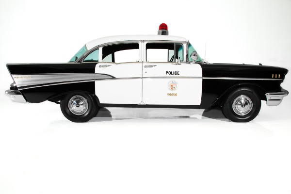 Used 1957 Chevrolet Bel Air Police Car V8 New Chrome for sale $39,900 at AAN Dealer Demo Site in Gurnee IL 60031 2